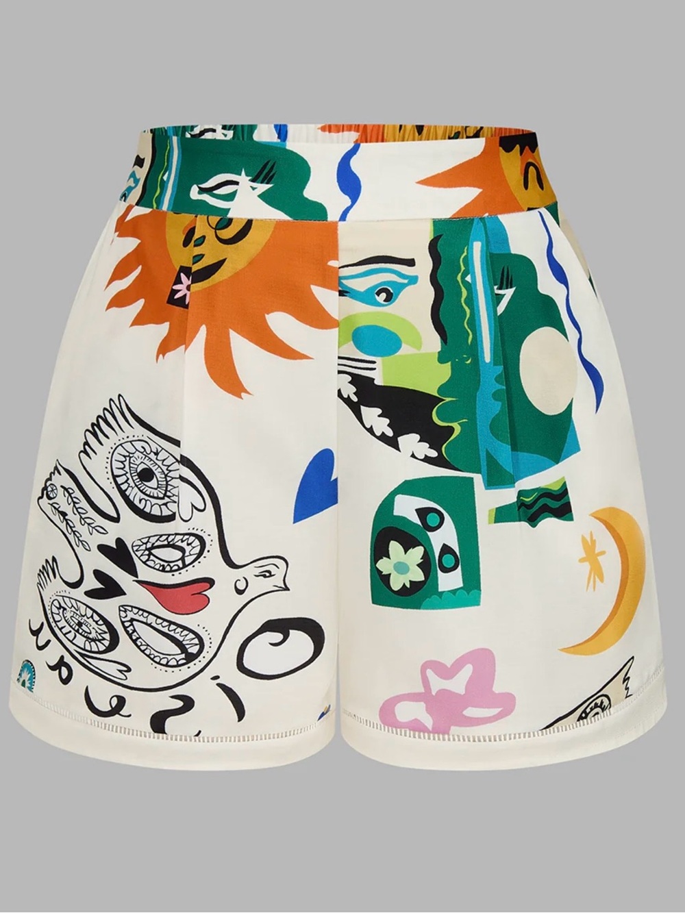 Commense Abstract Art Print Vest & Shorts Set - Medium - Picture 6 of 9